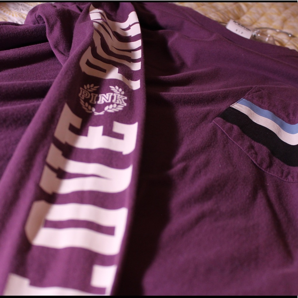 PINK Victoria’s Secret Long Sleeve Campus Tee